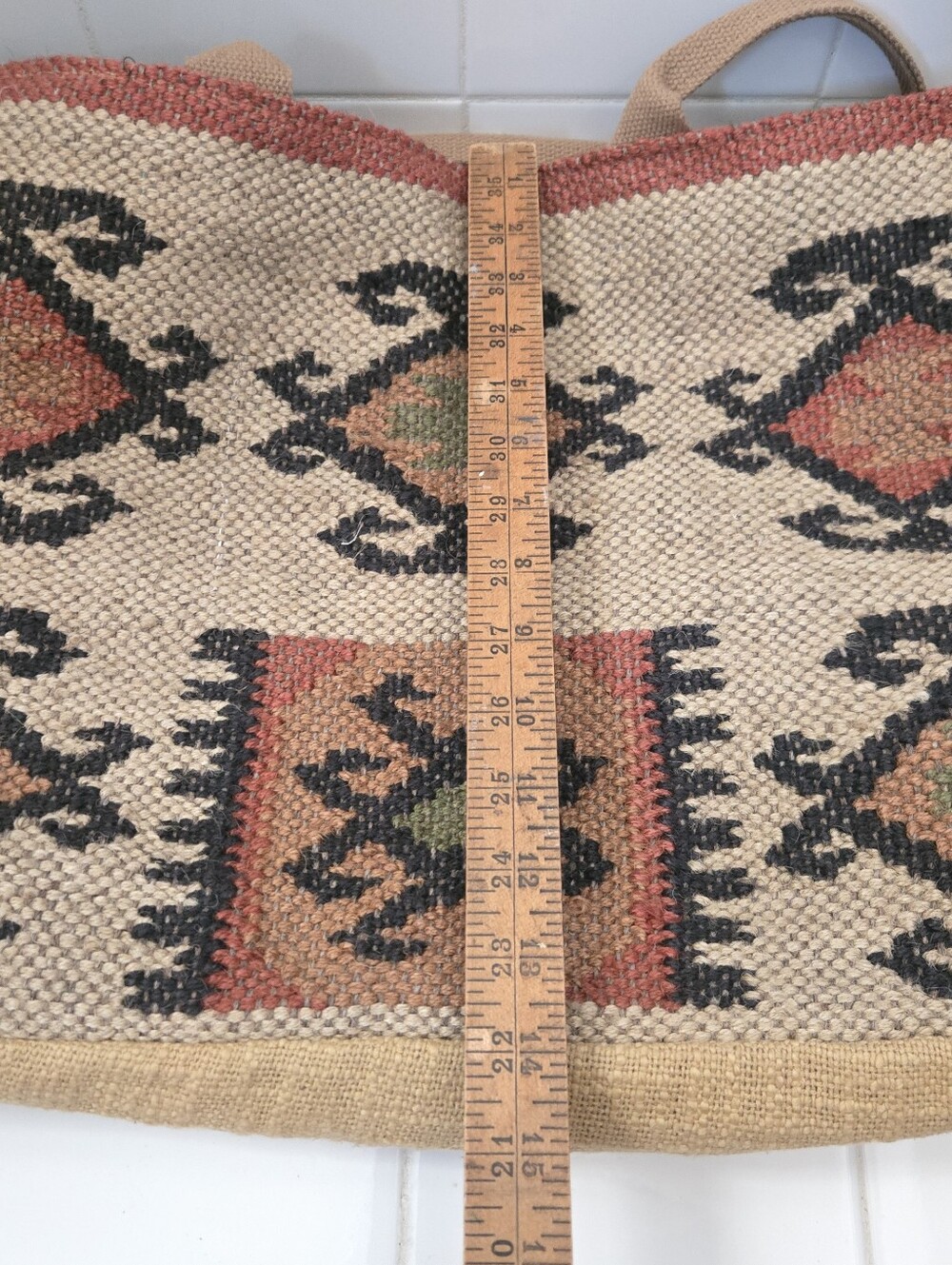 Myra Desert Loom Jute Weekender Bag - Picture 3 of 7